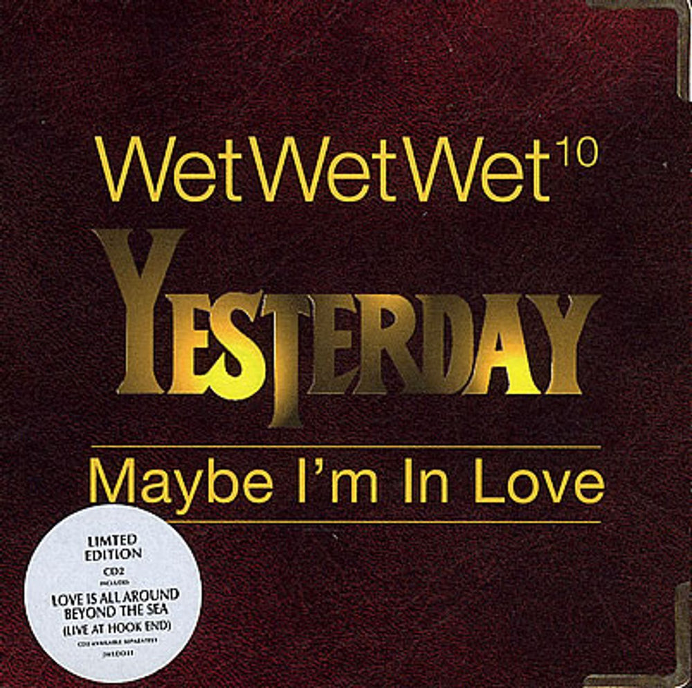 Wet Wet Wet Yesterday UK 2-CD single set (Double CD single) WET2SYE224810