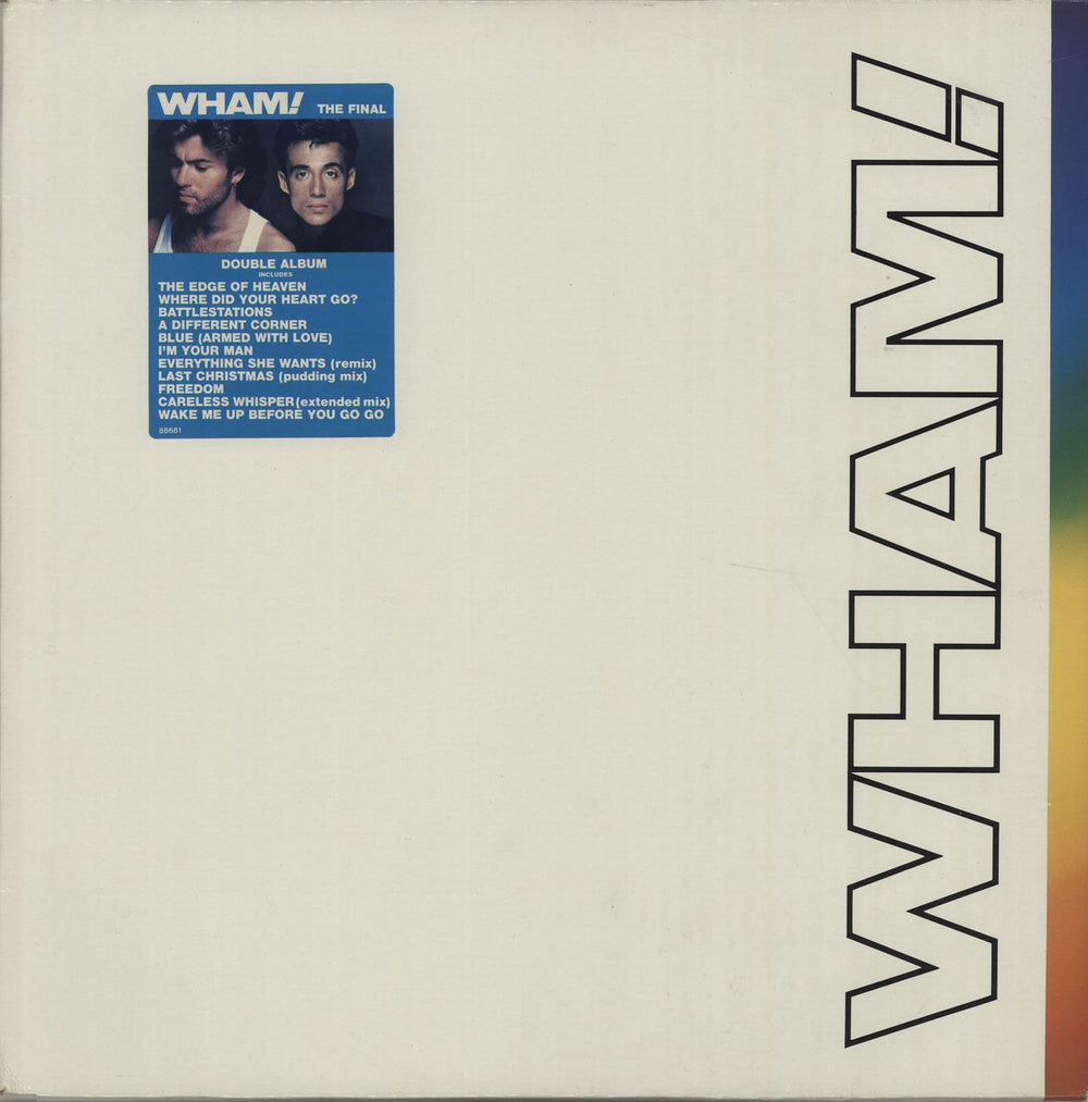 Wham The Final - Picture stickered sleeve - EX UK 2-LP vinyl record set (Double LP Album) 88681