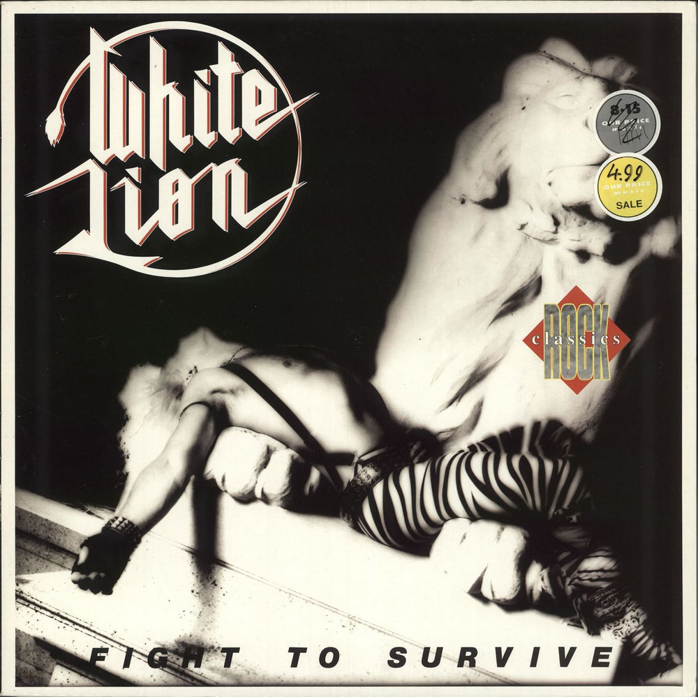 White Lion Fight To Survive UK vinyl LP album (LP record) MFN130