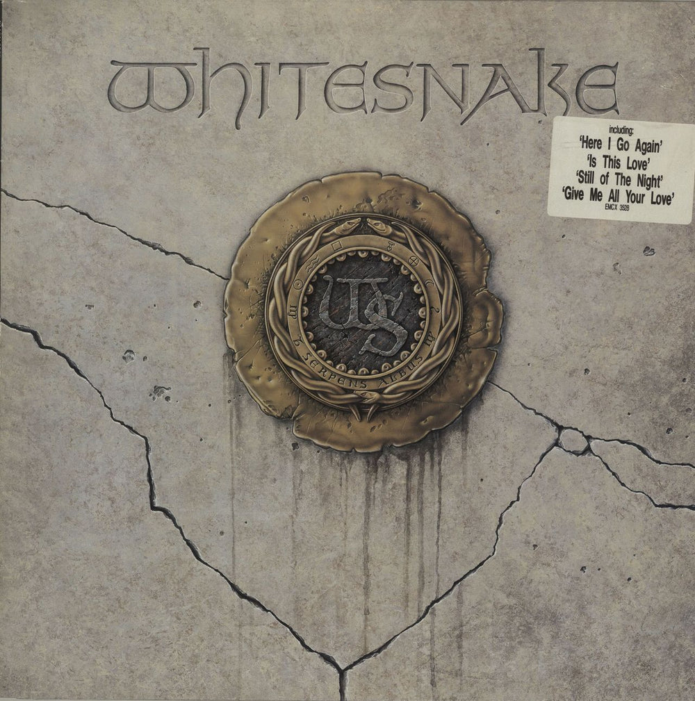 Whitesnake Whitesnake - Stickered Sleeve UK vinyl LP album (LP record) EMCX3528