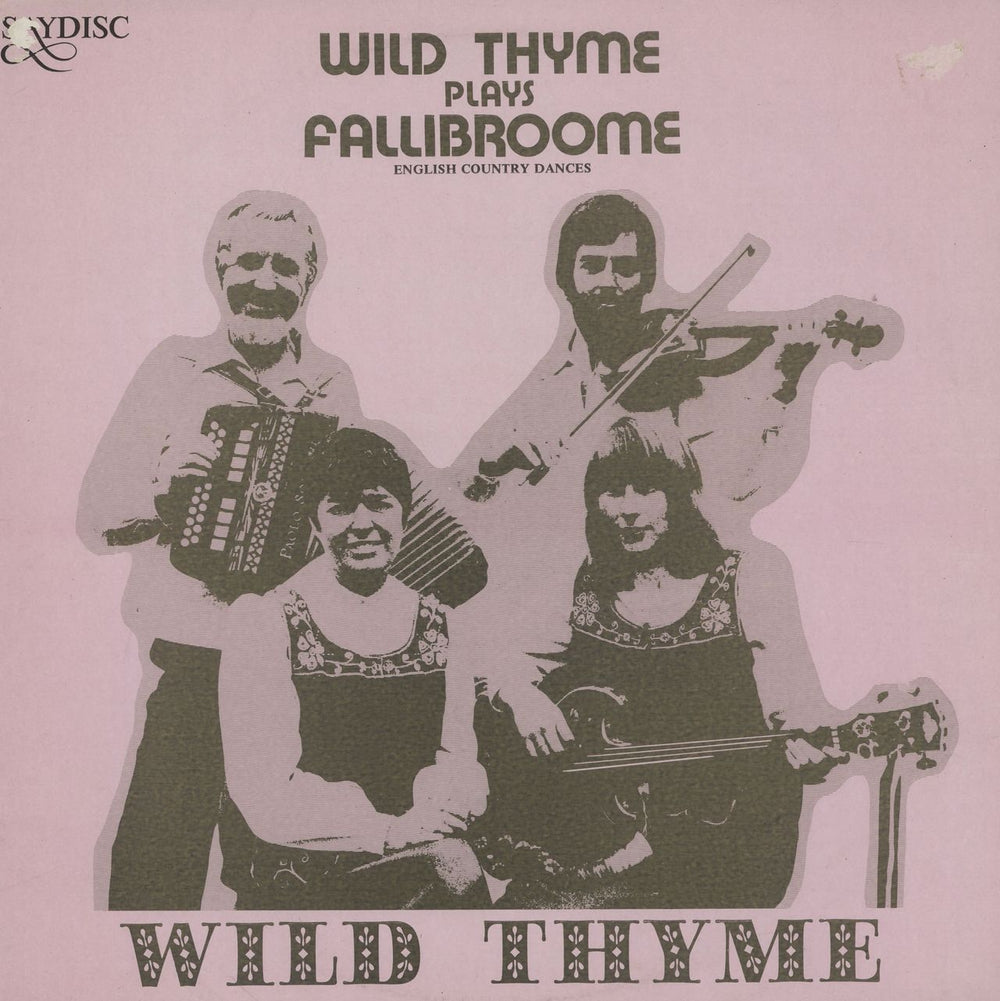 Wild Thyme Plays Fallibroome (English Country Dances) UK vinyl LP album (LP record) SDL339