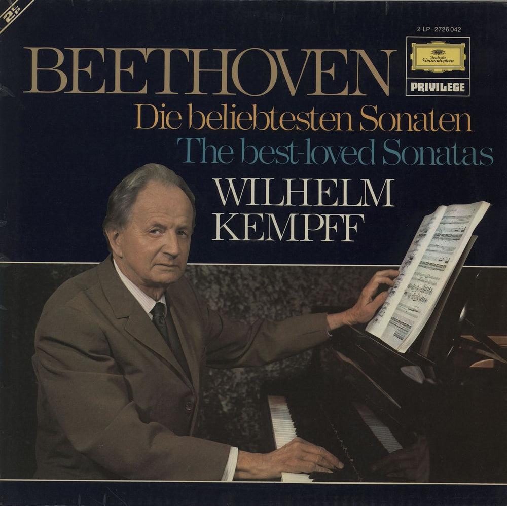 Wilhelm Kempff Beethoven - The Best-Loved Sonatas UK 2-LP vinyl record set (Double LP Album) 139300