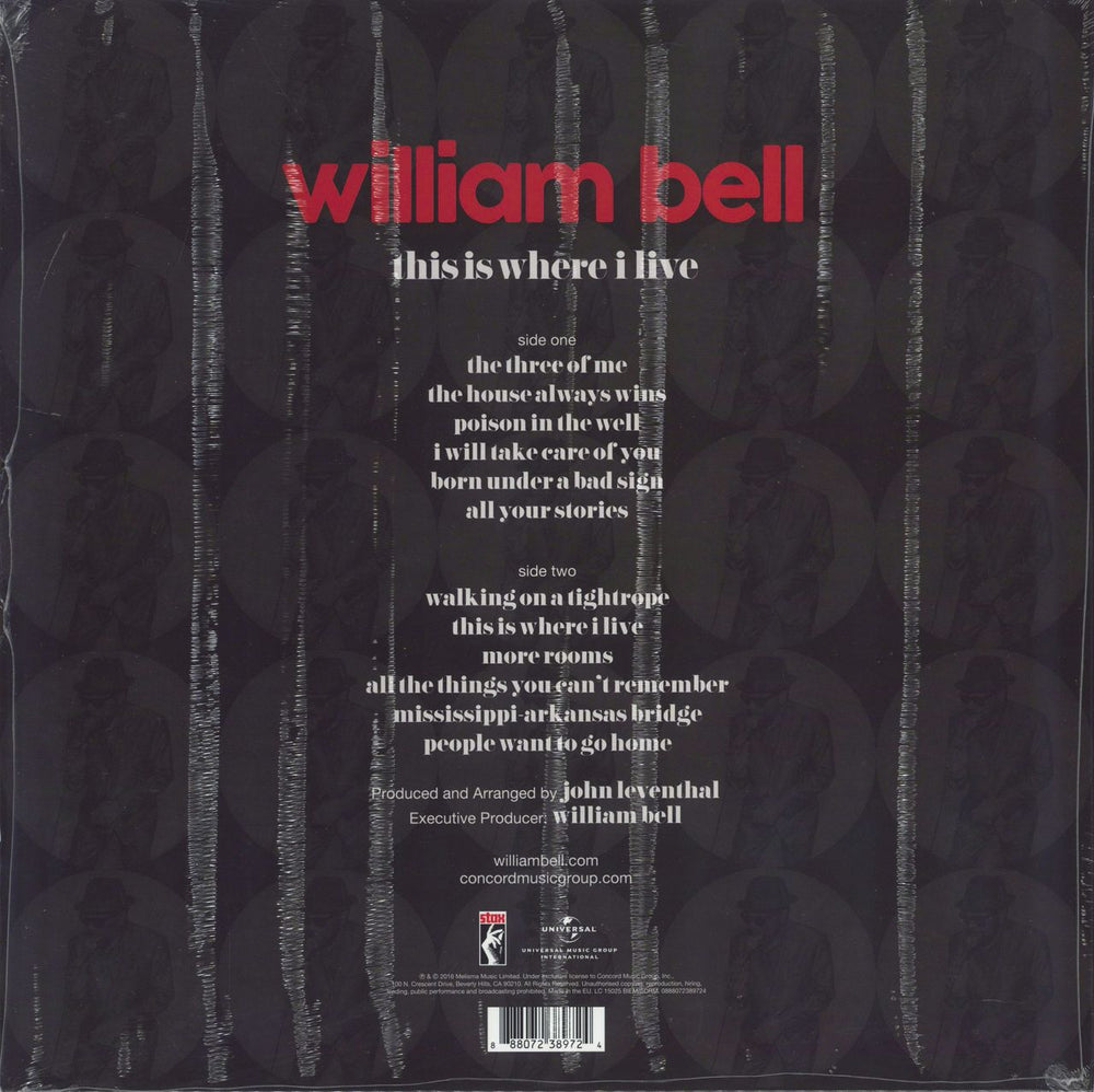 William Bell This Is Where I Live - Sealed UK vinyl LP album (LP record) 888072389724