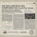 William Walton Symphony No. 1 in B Flat Minor UK vinyl LP album (LP record)