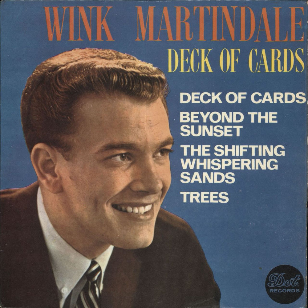 Wink Martindale Deck Of Cards EP UK 7" vinyl single (7 inch record / 45) DEP20000