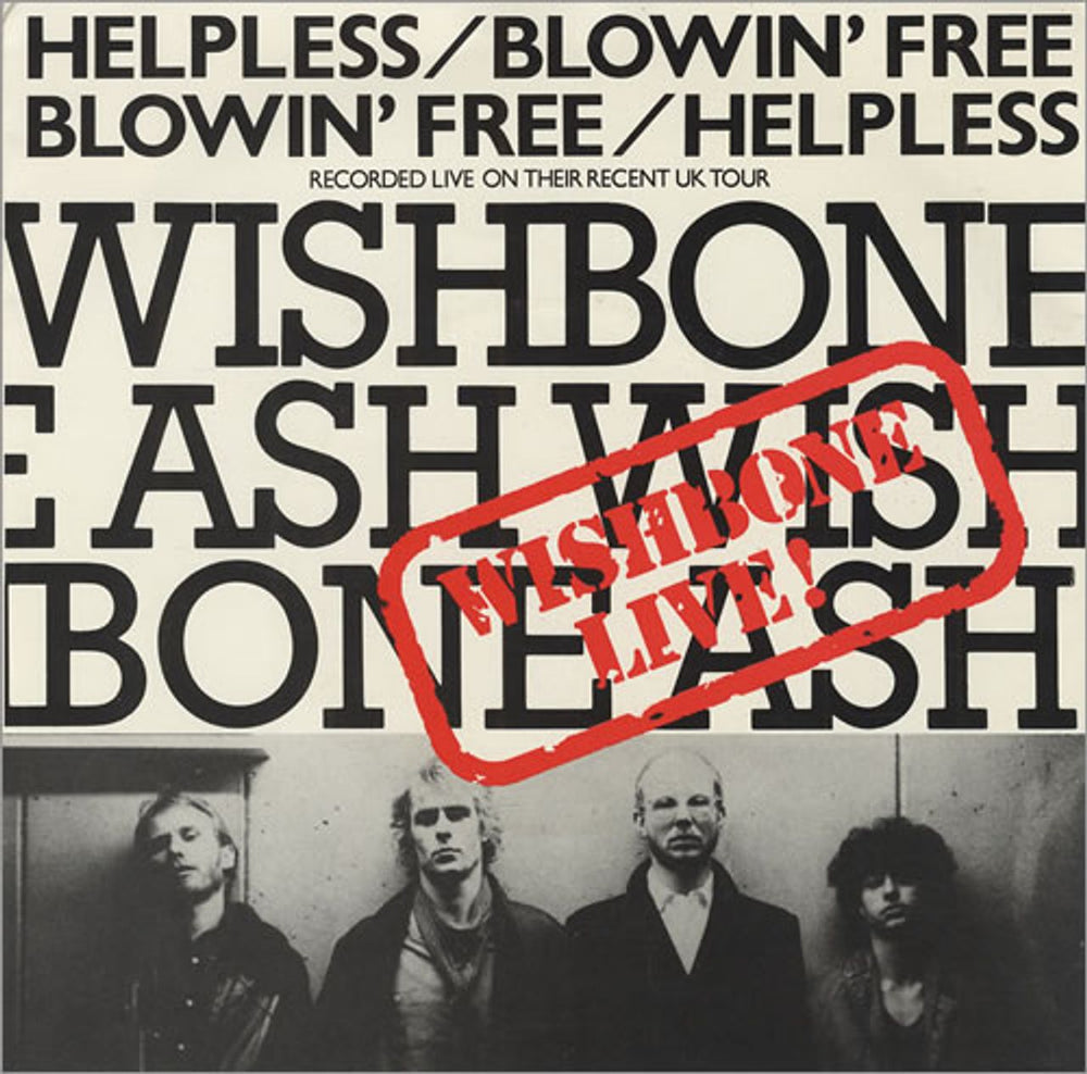 Wishbone Ash Helpless - P/S UK 7" vinyl single (7 inch record / 45) MCA577