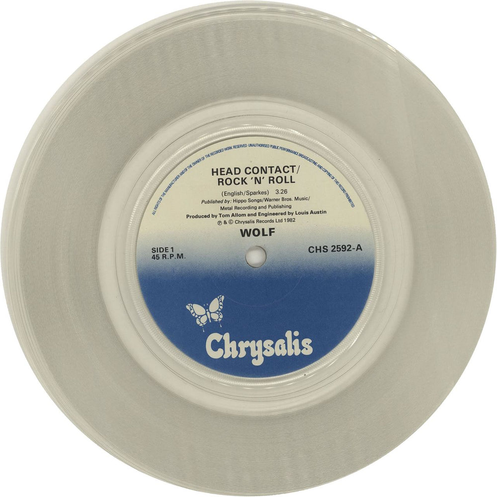 Wolf Head Contact - Clear Vinyl UK 7" vinyl single (7 inch record / 45) WQM07HE654269