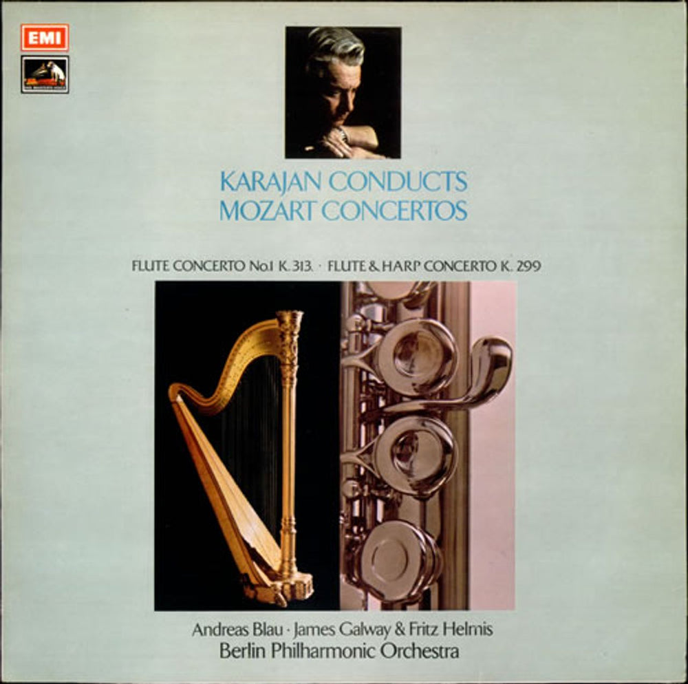 Wolfgang Amadeus Mozart Karajan Conducts Mozart Concertos UK vinyl LP album (LP record) ASD2993