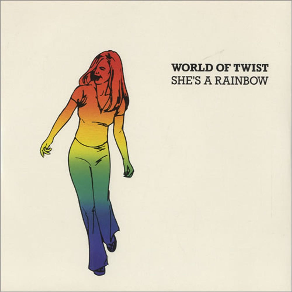 World Of Twist She's A Rainbow UK 7" vinyl single (7 inch record / 45) YR82