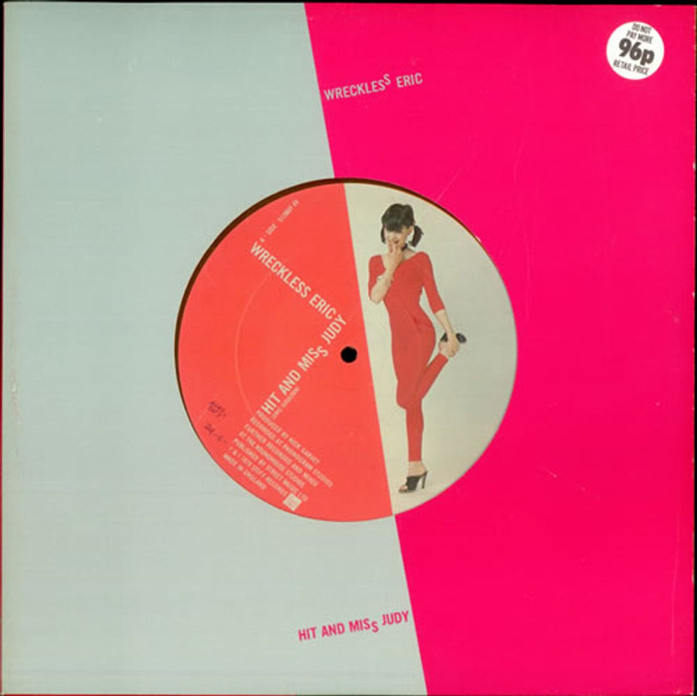 Wreckless Eric Hit And Miss Judy - Orange Vinyl UK 12" vinyl single (12 inch record / Maxi-single) S12BUY49