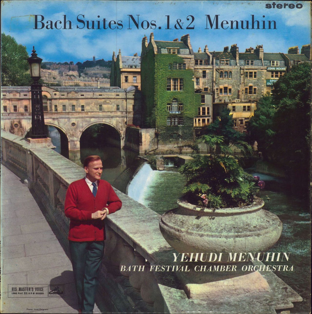 Yehudi Menuhin Bach Suites - 1st UK 2-LP vinyl record set (Double LP Album) ASD404/5