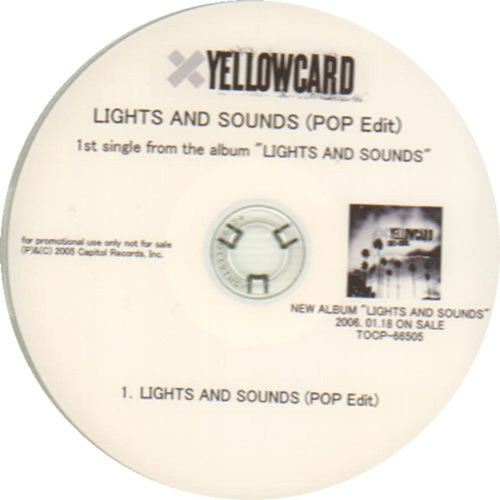 Yellowcard Lights And Sounds Japanese Promo CD-R acetate CD-R