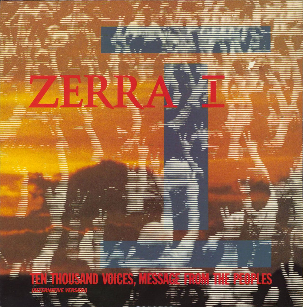 Zerra I Ten Thousand Voices, Message From The Peoples UK 12" vinyl single (12 inch record / Maxi-single) MER161